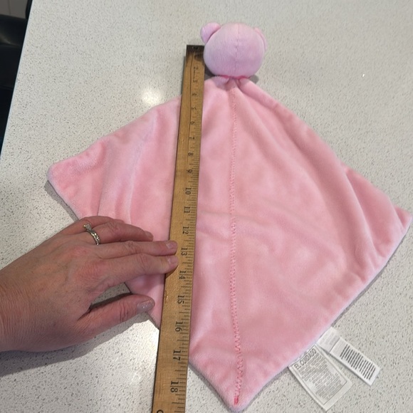 Carter's Just one year - Precious Firsts Pink Bear Baby Blanket lovey - Picture 6 of 7